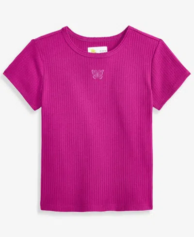 Epic Threads Kids' Girls' Xs-xl Ribbed Baby T-shirt, Macy's Exclusive In Pink