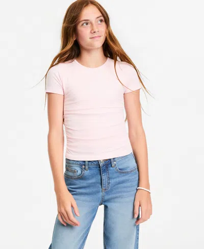 Epic Threads Girls' Xs-xl Short-sleeve Side-cinch Top, Macy's Exclusive In Pink Polish