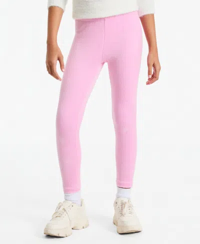 Epic Threads Girls' Xs-xl Velour Pull-on Leggings, Macy's Exclusive In Bonbon