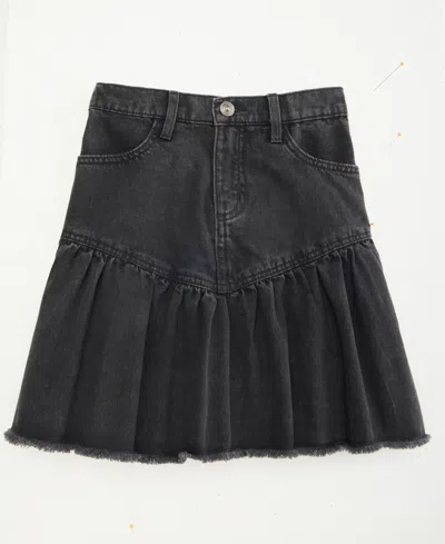 Epic Threads Girls' Xs-xl Washed Ruffle Cotton Skirt, Macy's Exclusive In Black