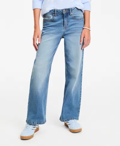Epic Threads Kids' Girls' Xs-xl Wide-leg Marine Jeans, Macy's Exclusive In Blue