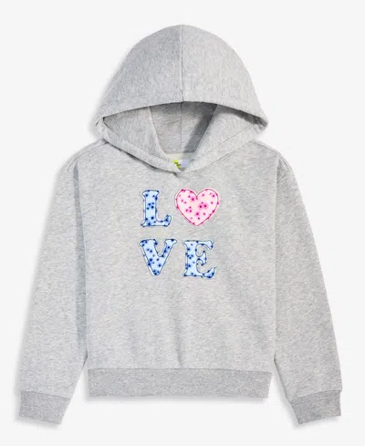 Epic Threads Juniors' Love Long-sleeve Hooded Sweatshirt, Macy's Exclusive In Gray