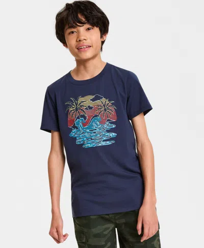 Epic Threads Kid Boy Xs-xl Beach Tee In Blue