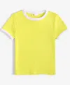 Epic Threads Kid Girl Rib Baby Tee, Exclusively At Macy's In Electric Y