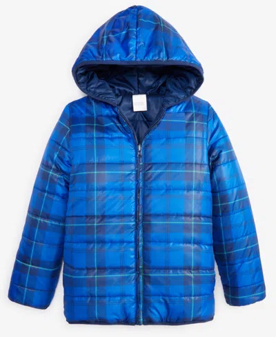 Epic Threads Kids' Little & Big Boys Camp Plaid Reversible Hooded ...