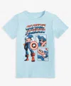 Epic Threads Little & Big Boys Captain America Graphic Short-sleeve T-shirt, Exclusively At Macy's In Crystal Bl