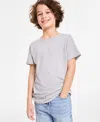 Epic Threads Little And Big Boys Solid T-shirt, Created For Macy's In Sterling Hthr