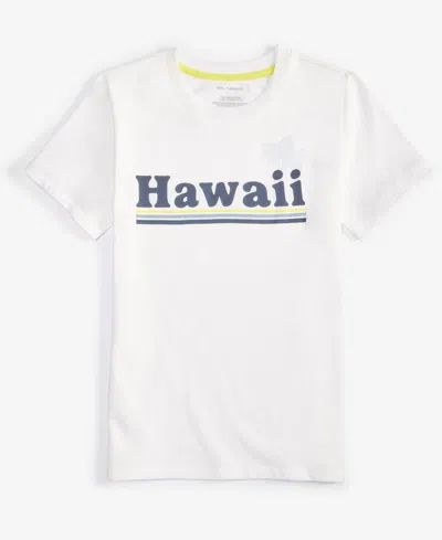 Epic Threads Kids' Little & Big Boys Hawaii Graphic T-shirt, Created For Macy's In Angel Whit