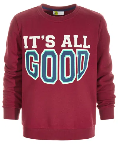 Epic Threads Kids' Little & Big Boys It's All Good Graphic Sweatshirt, Created For Macy's In Chinese Apple