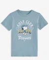 Epic Threads Little & Big Boys Snoopy Golf Club Graphic Short-sleeve T-shirt, Exclusively At Macy's In Dusty Blue