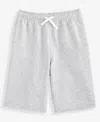 Epic Threads Little & Big Boys Soft Fleece Shorts, Exclusively At Macy's In Gray