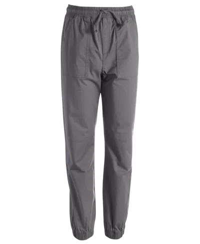 Epic Threads Kids' Little & Big Boys Twill Jogger Pants, Created For Macy's In Rhino Grey