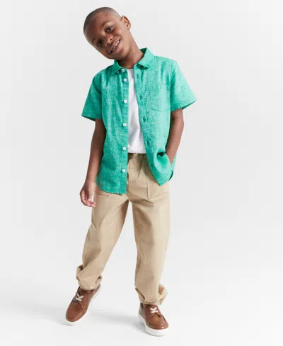 Epic Threads Kids' Little & Big Boys Twill Jogger Pants, Created For Macy's In Travertine Tile