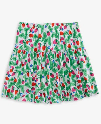 Epic Threads Kid Girl Berry-print Bubble Hem Skirt, Exclusively At Macy's In Bright Whi