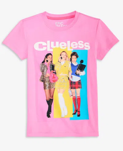 Epic Threads Kids' Little & Big Girls Clueless Graphic T-shirt, Exclusively At Macy's In Pink