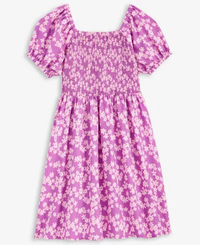Epic Threads Little & Big Girls Ditsy Floral-print Smocked Dress, Exclusively At Macy's