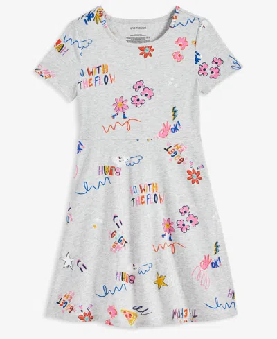 Epic Threads Kids' Little & Big Girls Doodle-print Skater Dress, Macy's Exclusive