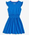 Epic Threads Kid Girl Dot-print Smocked-waist Dress, Exclusively At Macy's In Nautical B
