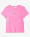 Epic Threads Little & Big Girls Floral Embroidery Rib T-shirt, Exclusively At Macy's