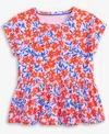 Epic Threads Little & Big Girls Floral Peplum Top, Exclusively At Macy's