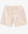 Epic Threads Little & Big Girls Floral-print Denim Midi Shorts, Exclusively At Macy's In Riviera Wa