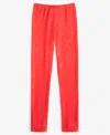 Epic Threads Little & Big Girls Glitter Leggings, Created For Macy's In Cherry Candy