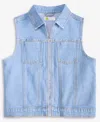 Epic Threads Little & Big Girls Indigo Cotton Denim Vest, Exclusively At Macy's