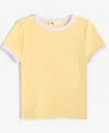 Epic Threads Little & Big Girls Rib Baby Tee, Exclusively At Macy's In White