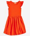 Epic Threads Little & Big Girls Rib Bubble-hem Dress, Exclusively At Macy's In Red