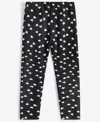 Epic Threads Little & Big Girls Sasha Star-print Leggings, Exclusively At Macy's In Deep Black