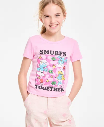 Epic Threads Kids' Girls Smurfs Baby T-shirt, Exclusively At Macy's In Bonbon