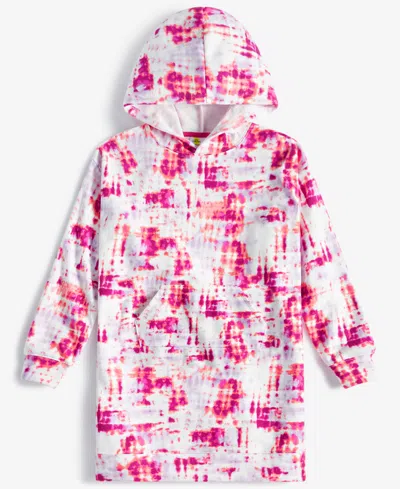 Epic Threads Kids' Little & Big Girls Stripey Tie-dyed Hooded Dress, Exclusively At Macy's In Freesia Du