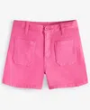 Epic Threads Little & Big Girls Twill Patch-pocket Shorts, Exclusively At Macy's In Bright Peo