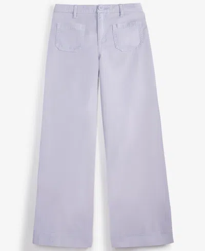 Epic Threads Kids' Little & Big Girls Twill Patch-pocket Wide-leg Pants, Exclusively At Macy's In Mystic Pur