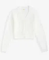 Epic Threads Little & Big Girls V-neck Button Cardigan, Exclusively At Macy's In White