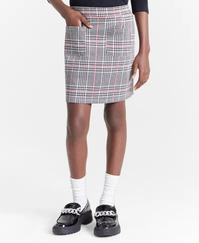 Epic Threads Kids' Little & Big Girls Weave Plaid Pockets Skirt, Created For Macy's In Brushed Al
