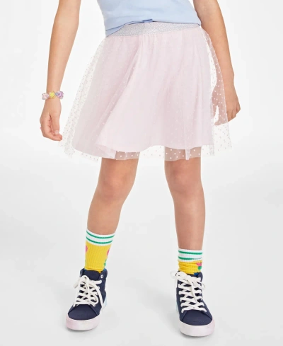 Epic Threads Kids' Little Girls Flocked Dots Tutu Scooter Skirt, Created For Macy's In Barely Pink