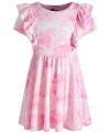 EPIC THREADS LITTLE GIRLS SPRING SPLASH TIE-DYED RUFFLED DRESS, CREATED FOR MACY'S
