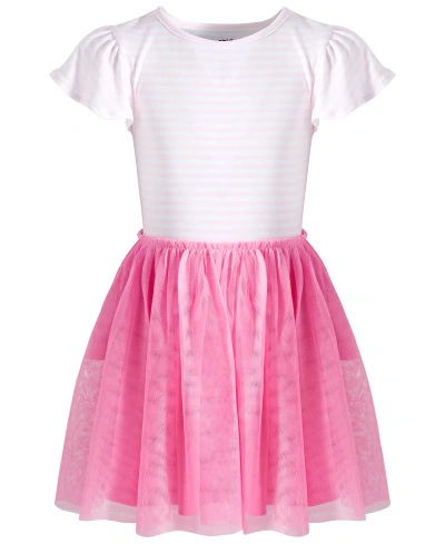 Epic Threads Kids' Little Girls Striped Tutu Dress, Created For Macy's In Juicy Pink