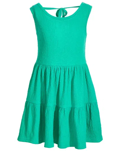 Epic Threads Kids' Little Girls Textured Tank Skater Dress, Created For Macy's In True Green