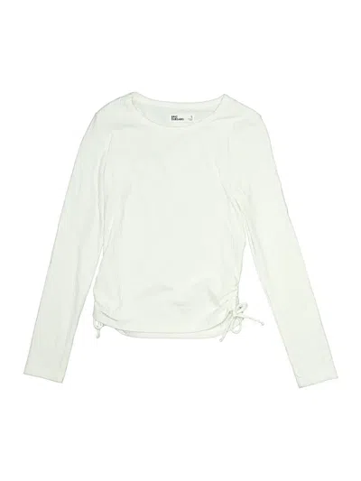 Pre-owned Epic Threads Kids' Long Sleeve Top Ivory Boatneck Tops