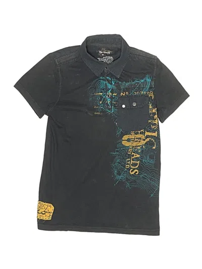 Pre-owned Epic Threads Kids' Short Sleeve Top Black Tops