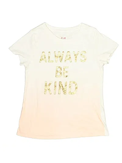 Pre-owned Epic Threads Kids' Short Sleeve T-shirt In Ivory