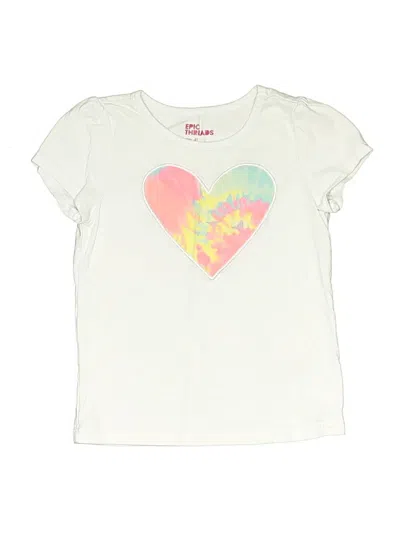 Pre-owned Epic Threads Kids' Short Sleeve T-shirt In White