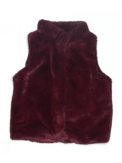 Pre-owned Epic Threads Kids' Sleeveless Top Burgundy High Neck Tops