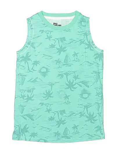 Pre-owned Epic Threads Kids' Sleeveless T-shirt In Green
