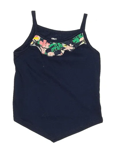 Pre-owned Epic Threads Kids' Tank Top Blue Halter Neckline Tops