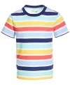 EPIC THREADS TODDLER AND LITTLE BOYS WIDE MULTI STRIPED T-SHIRT, CREATED FOR MACY'S