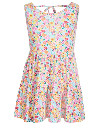 Epic Threads Kids' Toddler & Little Girls Ditsy Floral-print Tank Dress, Created For Macy's In Bright White