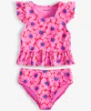 Epic Threads Toddler And Little Girls Floral Tankini Two-piece Swimsuit, Exclusively At Macy's In Neon Flame